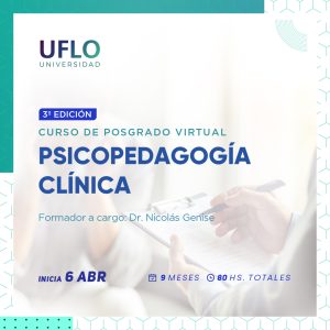 CURSO DE POSGRADO VIRTUAL PSICOPEDAGOGÍA CLÍNICA