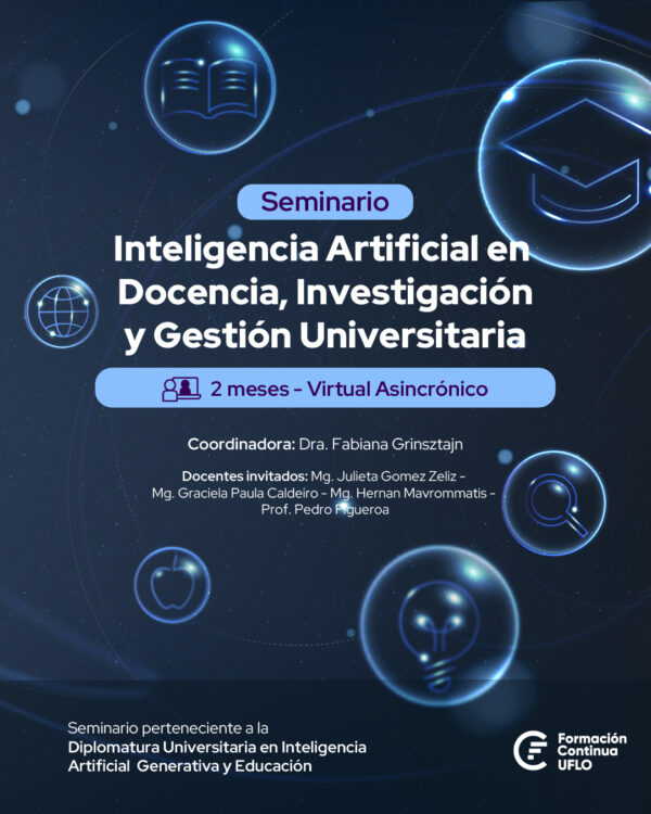 Seminario Inteligencia Artificial en Docencia, Investigación y Gestión Universitaria