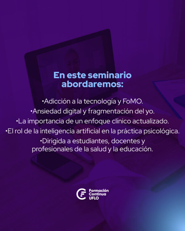 Seminario Internacional Actualización para la Práctica Online: Tecnología, subjetividad y nuevos problemas clínicos - Image 2
