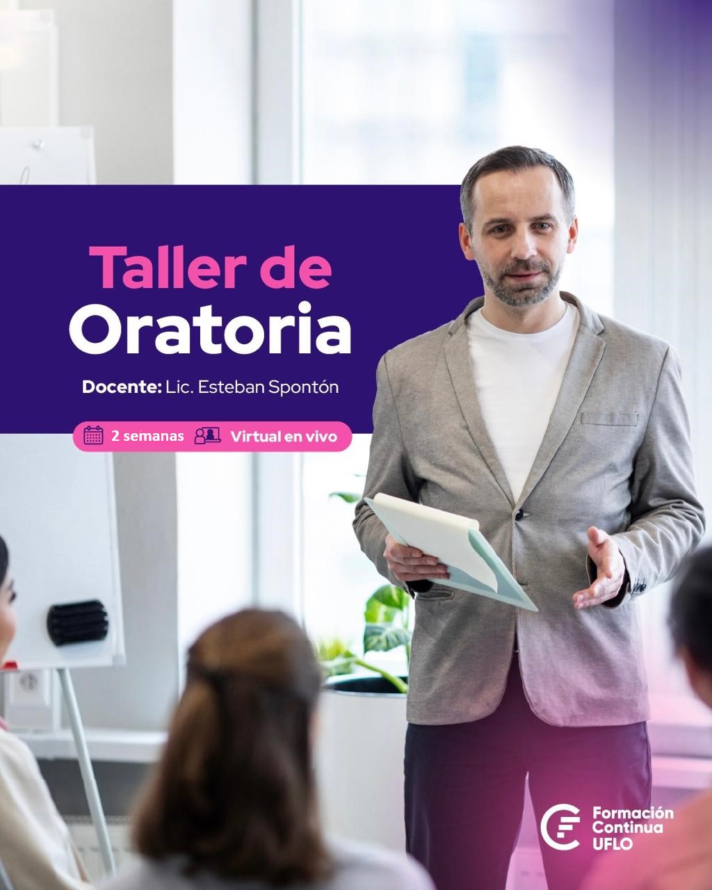 Taller intensivo - Oratoria: técnicas para hablar en público