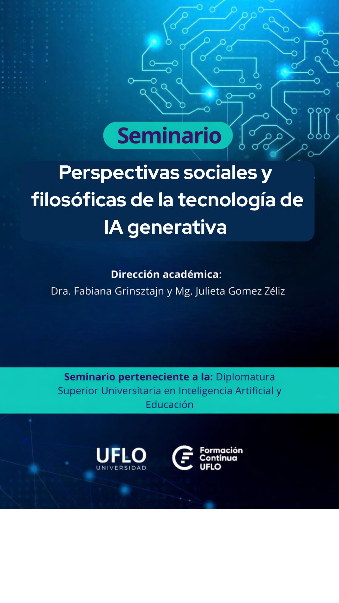 Seminario: Perspectivas sociales y filosóficas de la tecnología de IA generativa
