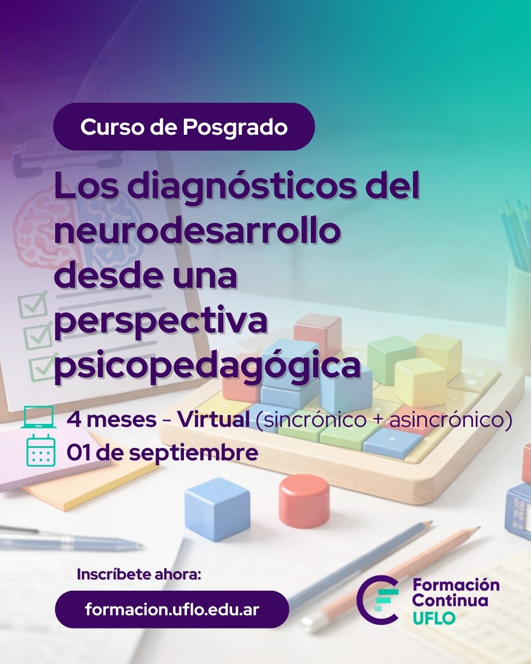 Curso de Posgrado: Los diagnósticos del neurodesarrollo desde una perspectiva psicopedagógica